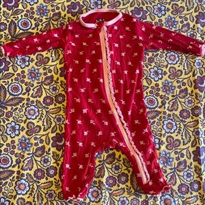 Kickee Pants 0-3mo rose sleeper